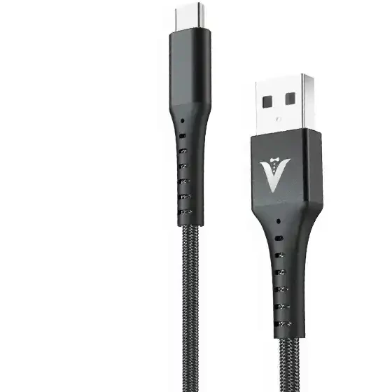 کابل شارژ USB به Type-C مدل V-04 طول ۱ متر برزنتی
