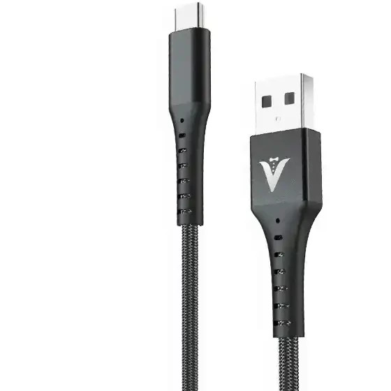 کابل شارژ USB به Type-C مدل V-04 طول ۱ متر برزنتی
